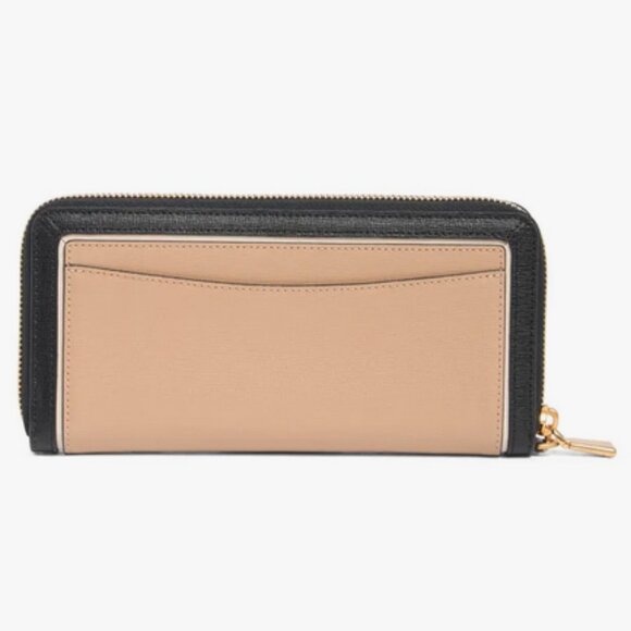 NEW Kate Spade Morgan Travel Continental Leather Wristlet - Cafe Mocha K8959 - Picture 4 of 5